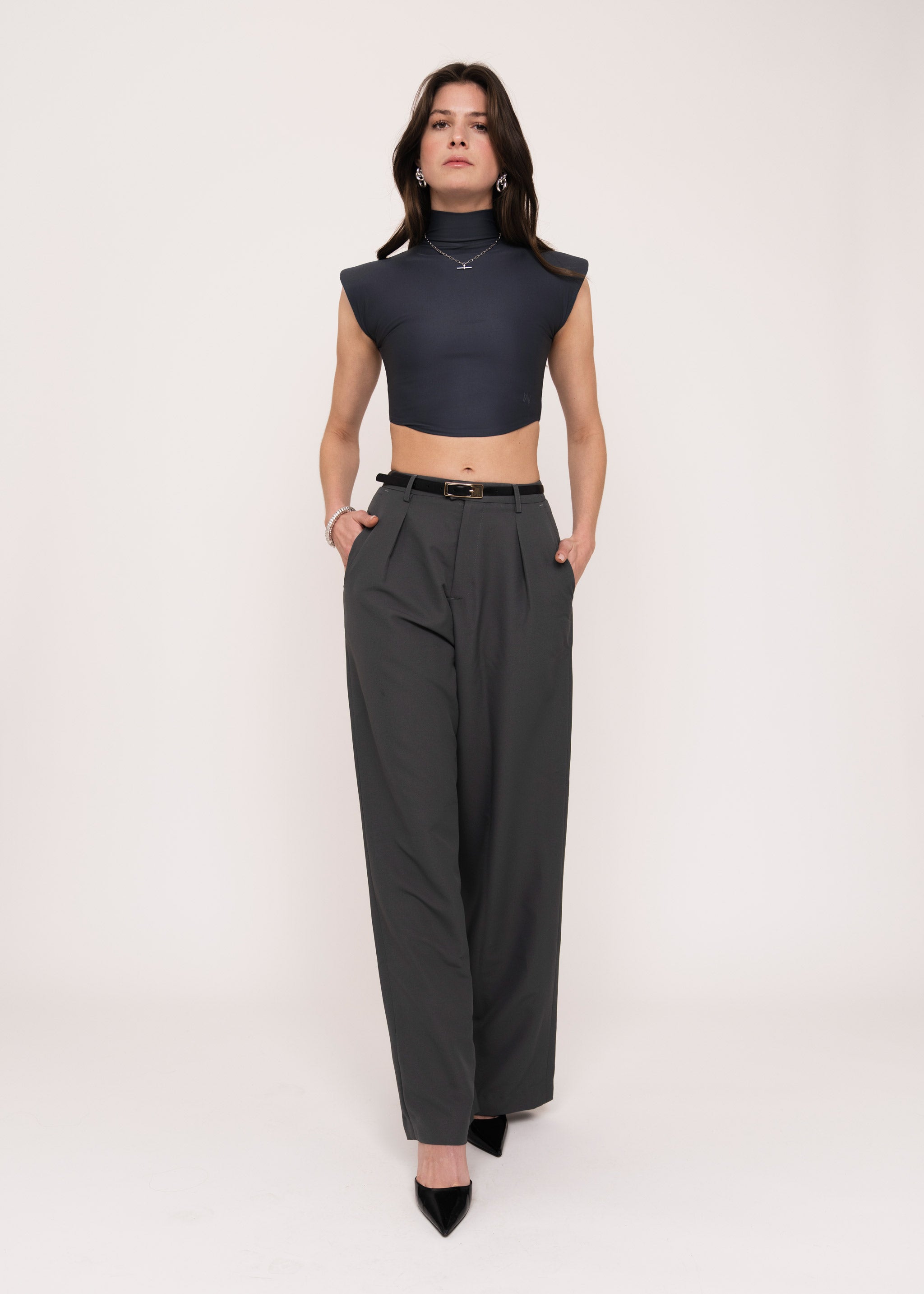 Wide-leg Trouser Gray